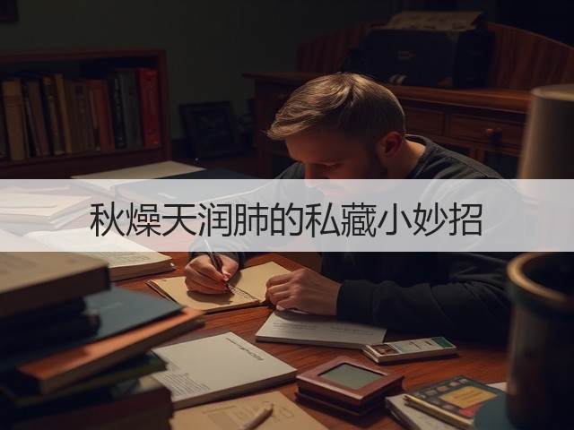 秋燥天润肺的私藏小妙招(图3) 秋燥天润肺的私藏小妙招(图3)