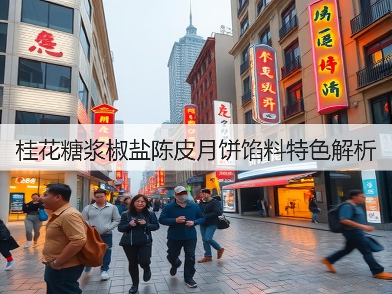 桂花糖浆椒盐陈皮月饼馅料特色解析
