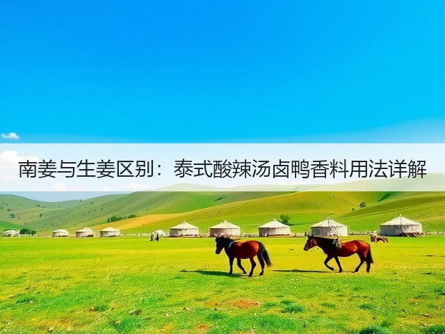 南姜与生姜区别:泰式酸辣汤卤鸭香料用法详解(图3) 南姜与生姜区别:泰式酸辣汤卤鸭香料用法详解(图3)