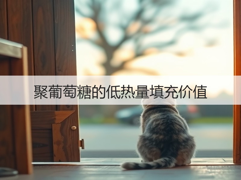 聚葡萄糖的低热量填充价值