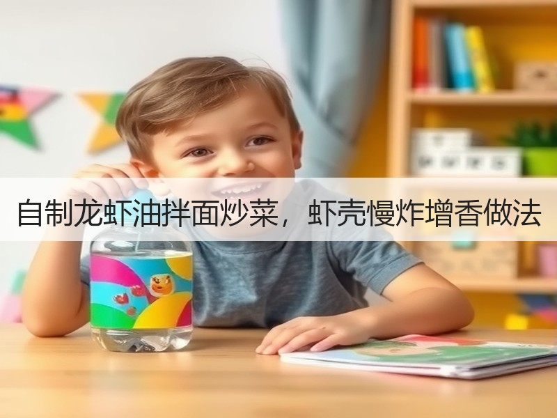 自制龙虾油拌面炒菜，虾壳慢炸增香做法