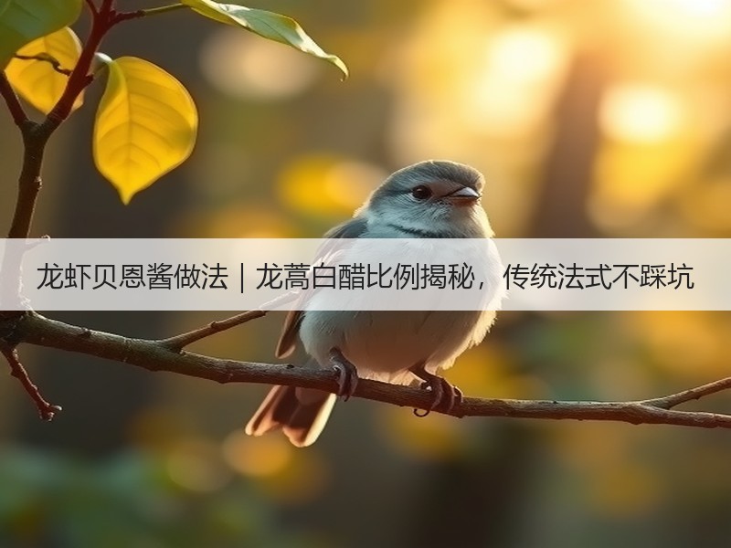 龙虾贝恩酱做法｜龙蒿白醋比例揭秘，传统法式不踩坑