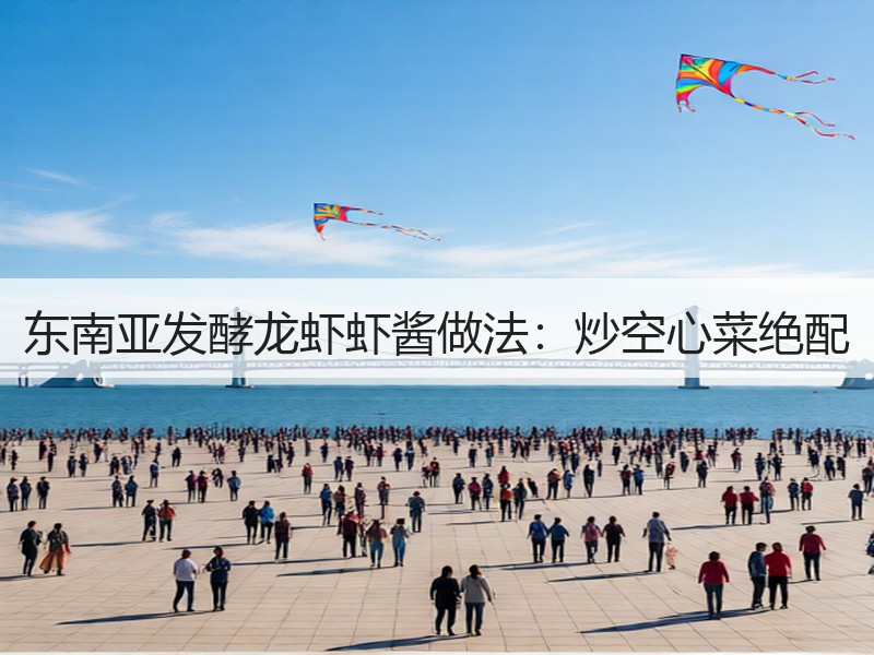 东南亚发酵龙虾虾酱做法：炒空心菜绝配