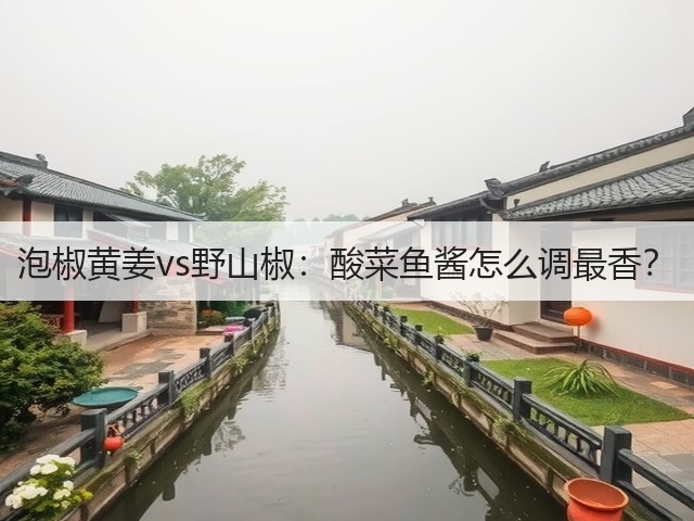 泡椒黄姜vs野山椒:酸菜鱼酱怎么调最香?(图1) 泡椒黄姜vs野山椒:酸菜鱼酱怎么调最香?(图1)