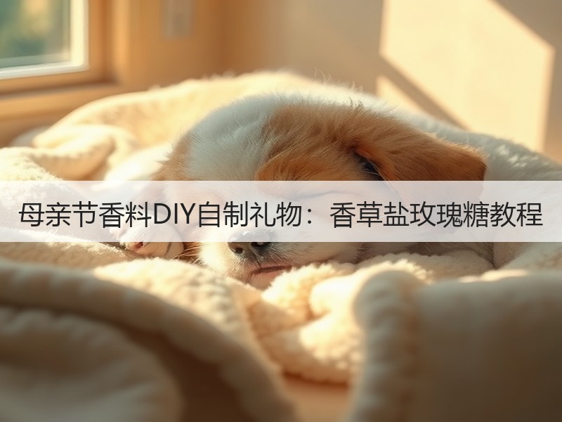 母亲节香料DIY自制礼物：香草盐玫瑰糖教程