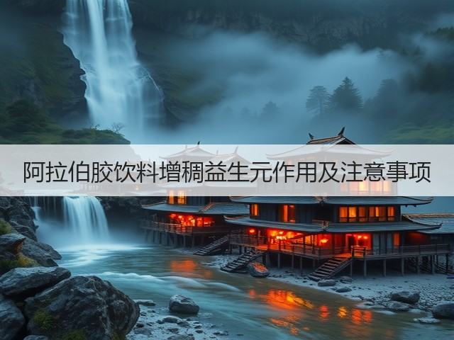 阿拉伯胶饮料增稠益生元作用及注意事项(图1) 阿拉伯胶饮料增稠益生元作用及注意事项(图1)