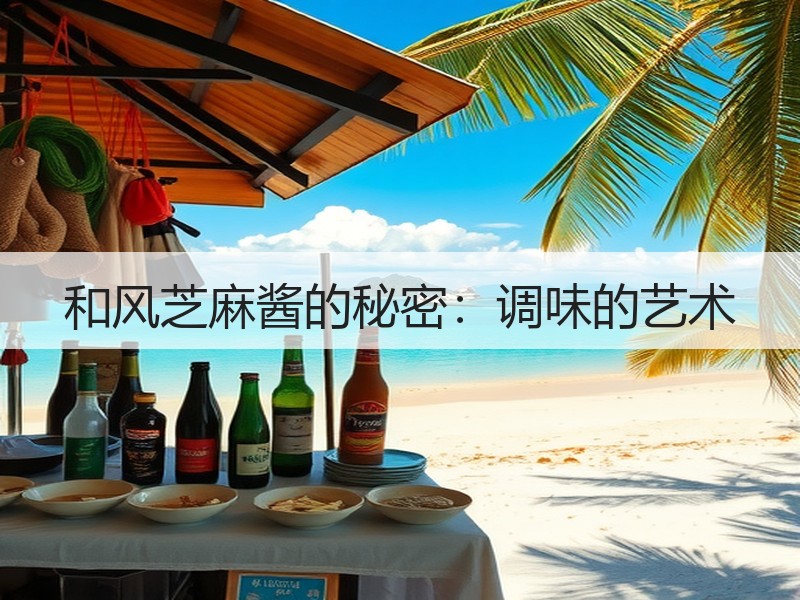 和风芝麻酱的秘密：调味的艺术