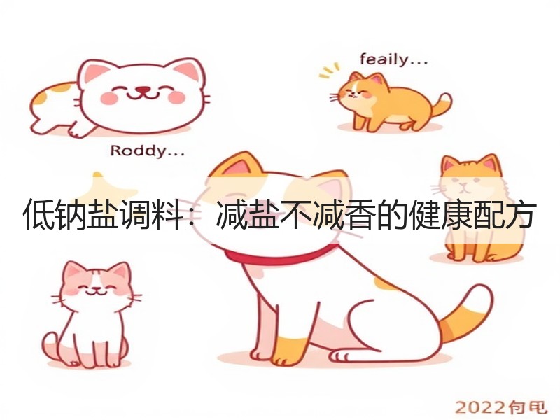 低钠盐调料：减盐不减香的健康配方
