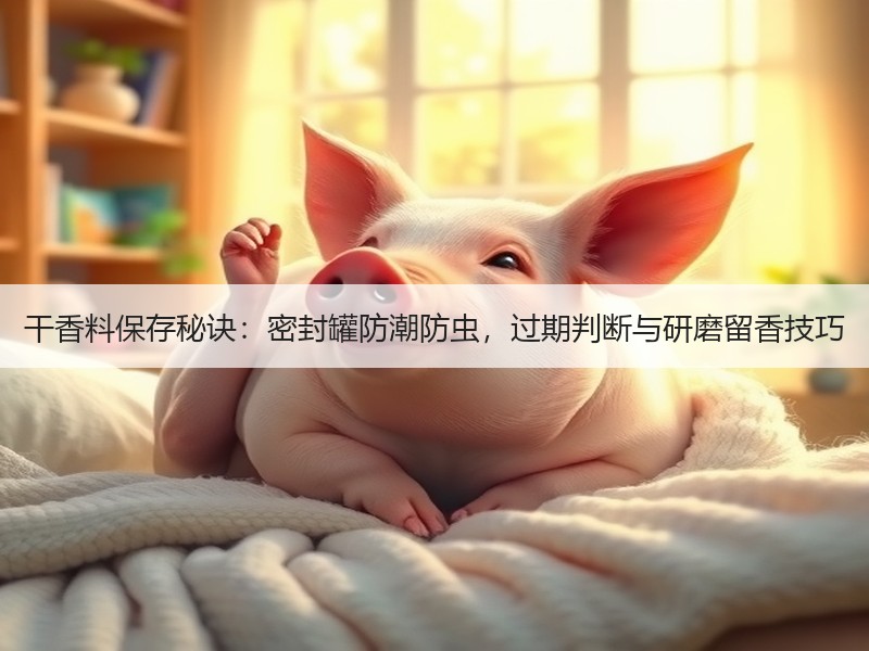 干香料保存秘诀：密封罐防潮防虫，过期判断与研磨留香技巧