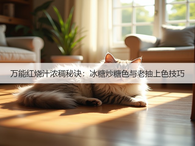 万能红烧汁浓稠秘诀:冰糖炒糖色与老抽上色技巧(图1) 万能红烧汁浓稠秘诀:冰糖炒糖色与老抽上色技巧(图1)