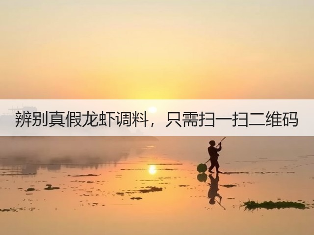 辨别真假龙虾调料,只需扫一扫二维码(图1) 辨别真假龙虾调料,只需扫一扫二维码(图1)