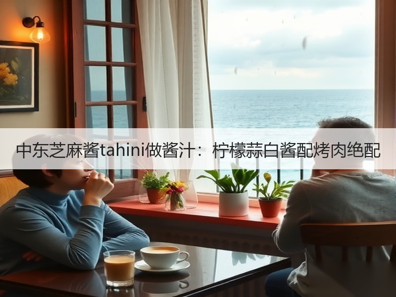 中东芝麻酱tahini做酱汁：柠檬蒜白酱配烤肉绝配