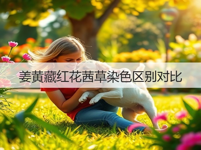 姜黄藏红花茜草染色区别对比(图3) 姜黄藏红花茜草染色区别对比(图3)