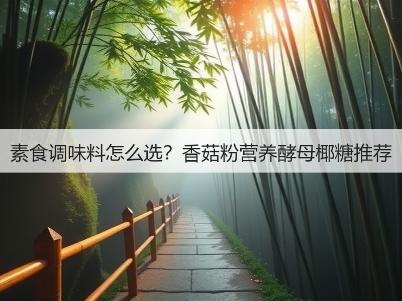 素食调味料怎么选？香菇粉营养酵母椰糖推荐