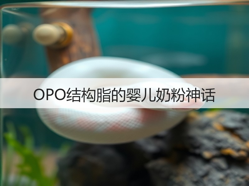 OPO结构脂的婴儿奶粉神话