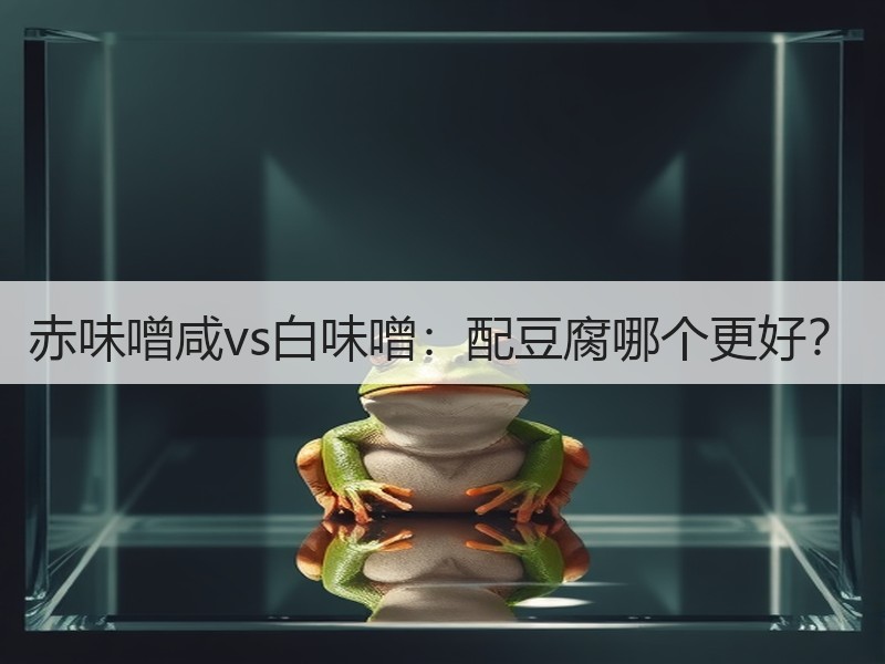 赤味噌咸vs白味噌：配豆腐哪个更好？