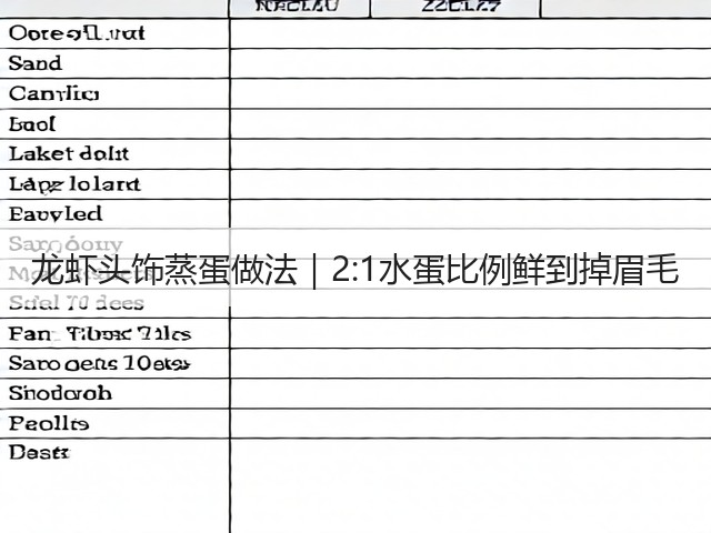 龙虾头饰蒸蛋做法|2:1水蛋比例鲜到掉眉毛(图1) 龙虾头饰蒸蛋做法|2:1水蛋比例鲜到掉眉毛(图1)