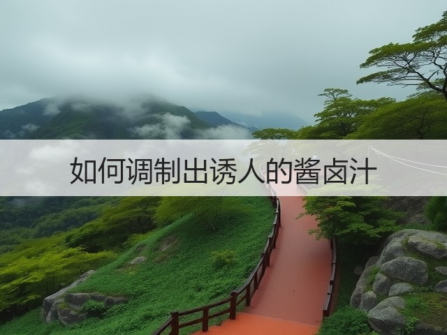如何调制出诱人的酱卤汁(图2) 如何调制出诱人的酱卤汁(图2)