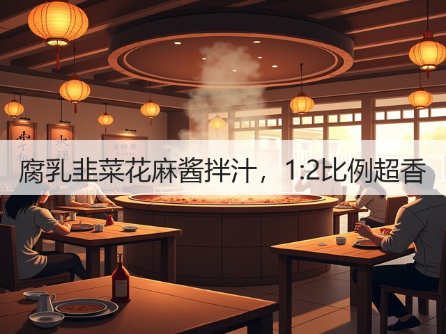腐乳韭菜花麻酱拌汁,1:2比例超香(图3) 腐乳韭菜花麻酱拌汁,1:2比例超香(图3)