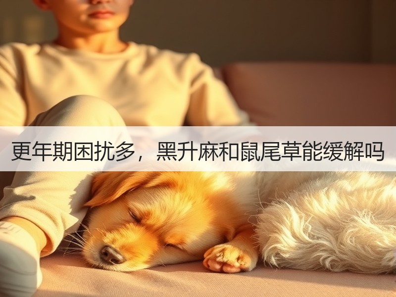 更年期困扰多，黑升麻和鼠尾草能缓解吗
