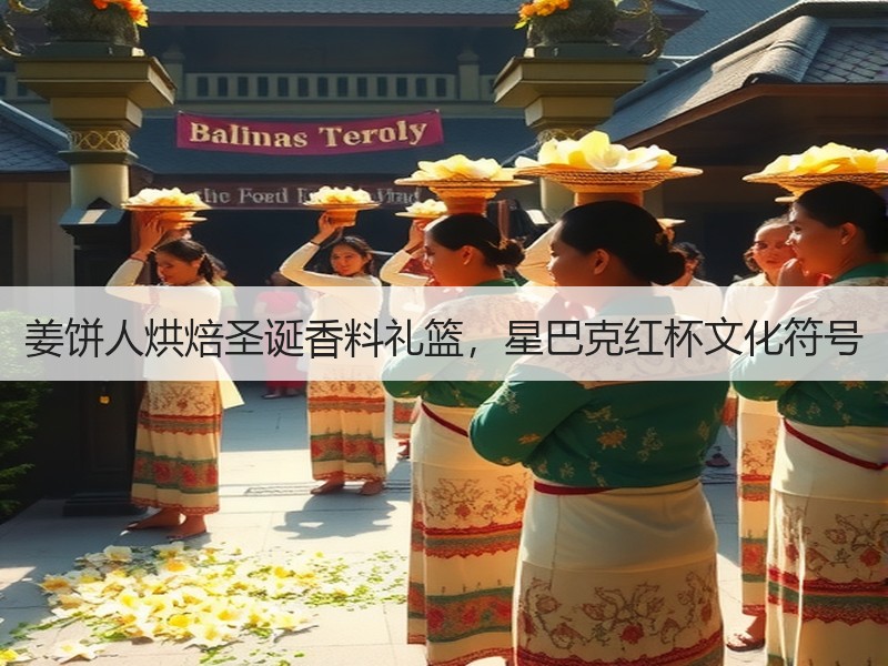 姜饼人烘焙圣诞香料礼篮，星巴克红杯文化符号