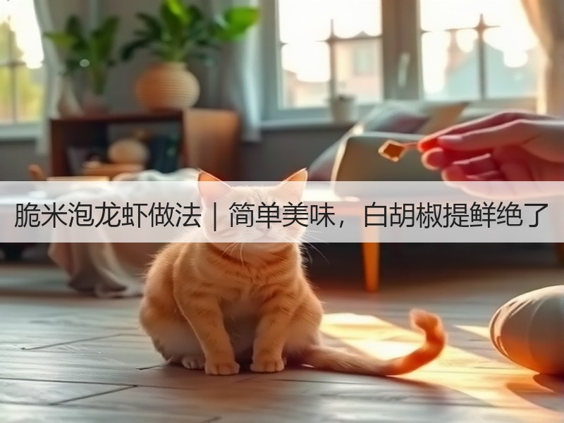 脆米泡龙虾做法｜简单美味，白胡椒提鲜绝了