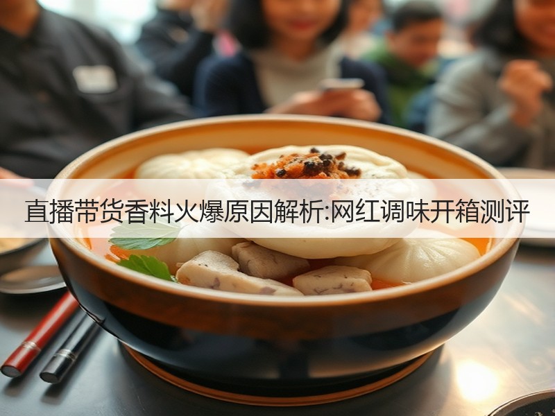 直播带货香料火爆原因解析:网红调味开箱测评