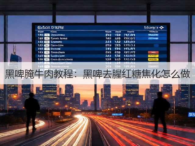 黑啤腌牛肉教程:黑啤去腥红糖焦化怎么做(图2) 黑啤腌牛肉教程:黑啤去腥红糖焦化怎么做(图2)