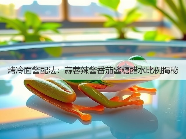 烤冷面酱配法:蒜蓉辣酱番茄酱糖醋水比例揭秘(图3) 烤冷面酱配法:蒜蓉辣酱番茄酱糖醋水比例揭秘(图3)