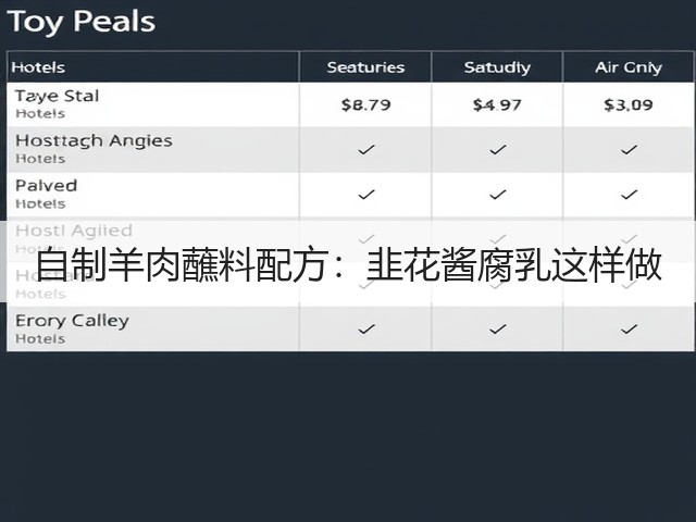 自制羊肉蘸料配方:韭花酱腐乳这样做(图3) 自制羊肉蘸料配方:韭花酱腐乳这样做(图3)