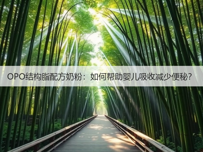 OPO结构脂配方奶粉：如何帮助婴儿吸收减少便秘？