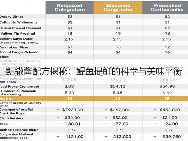 凯撒酱配方揭秘:鳀鱼提鲜的科学与美味平衡(图1) 凯撒酱配方揭秘:鳀鱼提鲜的科学与美味平衡(图1)