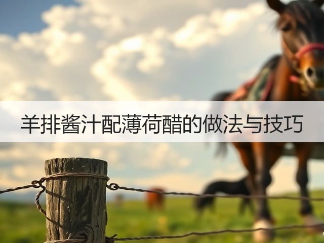 羊排酱汁配薄荷醋的做法与技巧(图1) 羊排酱汁配薄荷醋的做法与技巧(图1)