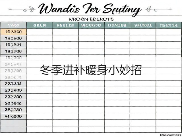 冬季进补暖身小妙招(图2) 冬季进补暖身小妙招(图2)