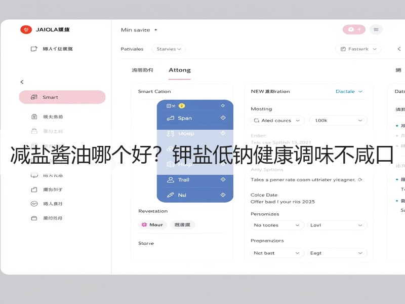 减盐酱油哪个好？钾盐低钠健康调味不咸口