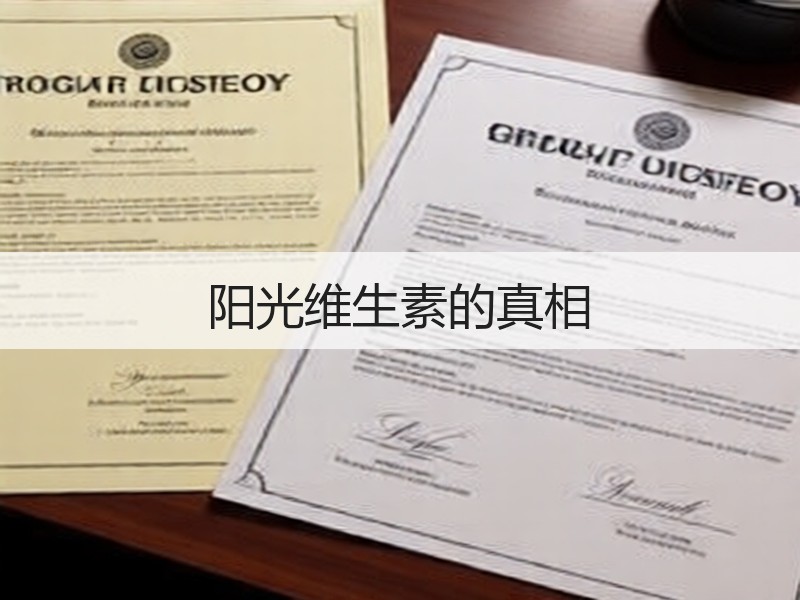 阳光维生素的真相