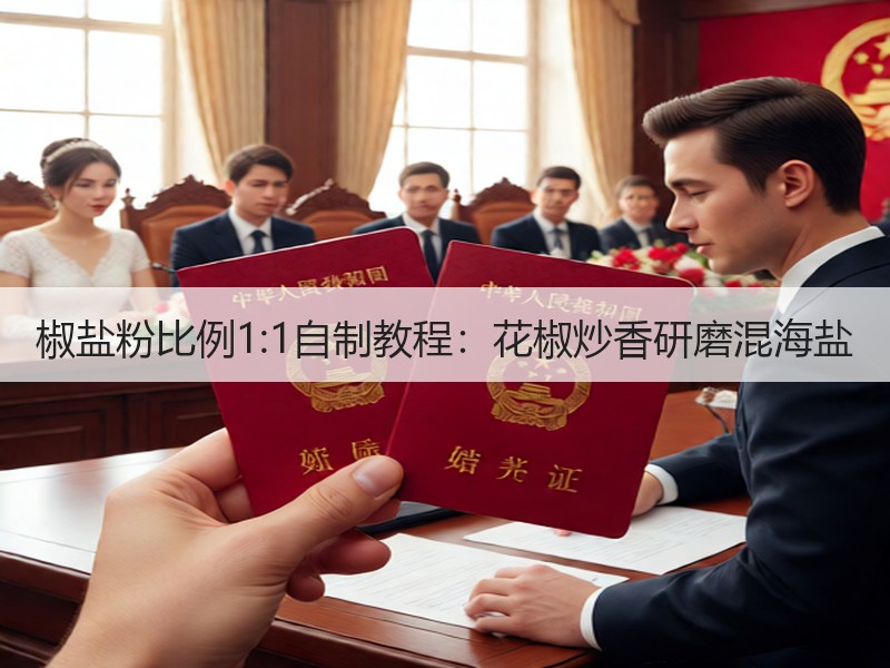 椒盐粉比例1:1自制教程：花椒炒香研磨混海盐