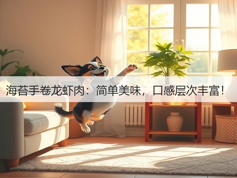 海苔手卷龙虾肉：简单美味，口感层次丰富！